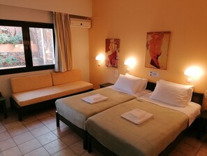 Studio, Garden View | Hypo-allergenic bedding, pillow-top beds, in-room safe, laptop workspace - Villiana Holiday Apartments (Hersonissos)