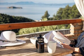 Deluxe-Suite, 1 Schlafzimmer, Meerblick | Blick vom Balkon