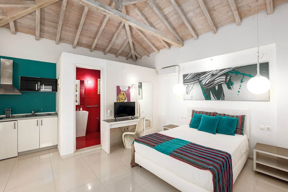 Studio | 1 chambre, draps en coton égyptien, literie de qualité supérieure