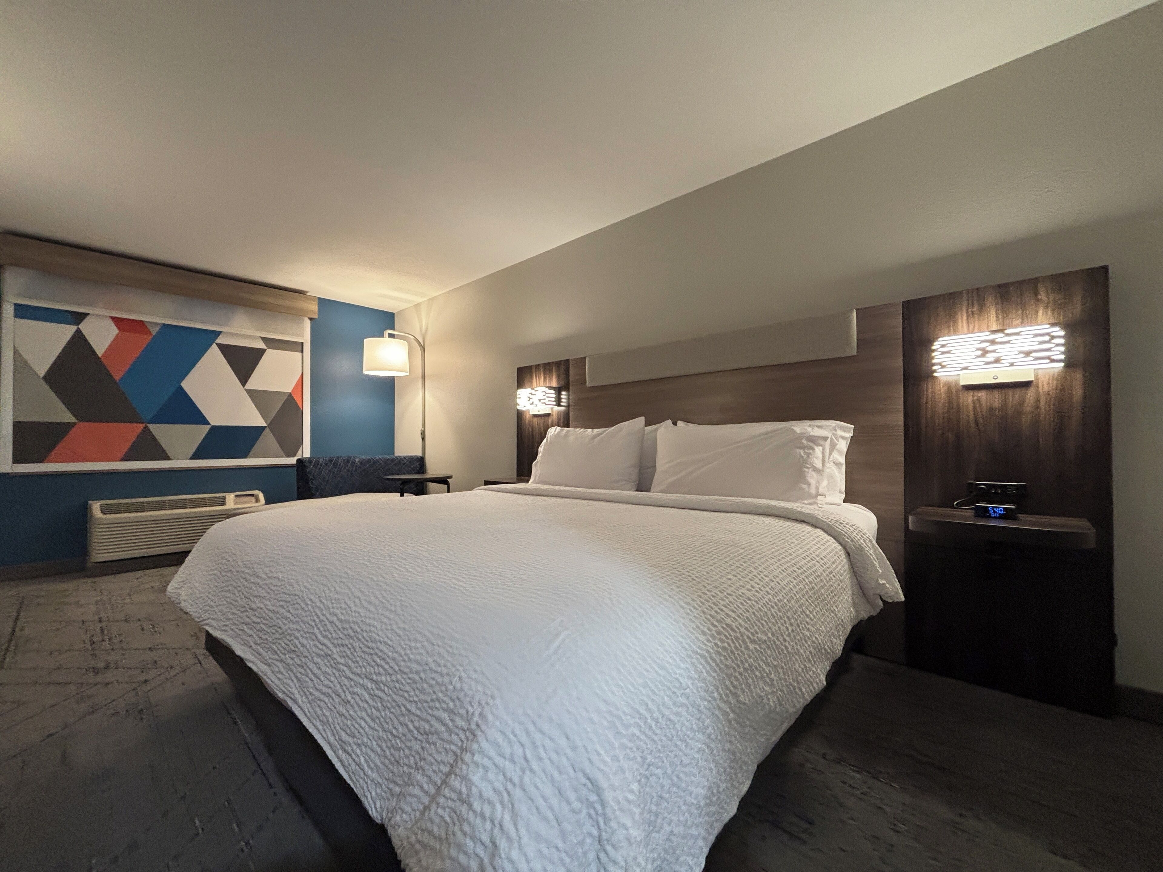 Premium bedding, down comforters, pillowtop beds, in-room safe