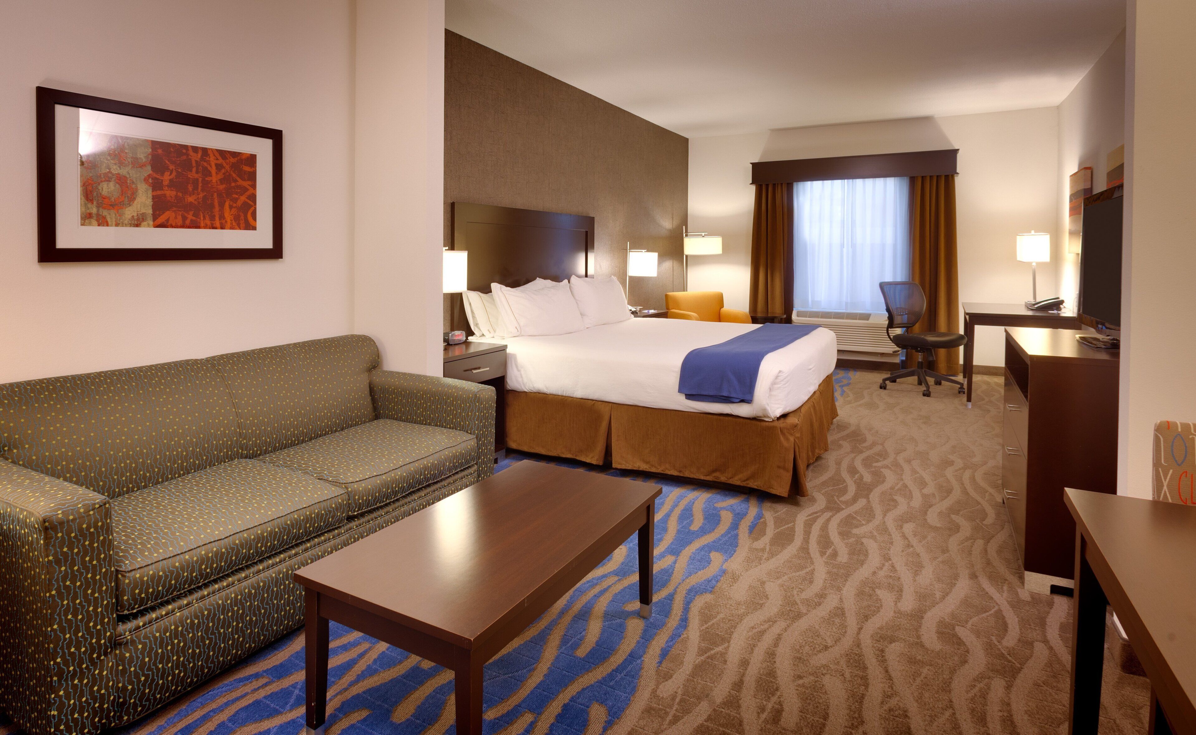 In-room safe, desk, blackout curtains, iron/ironing board