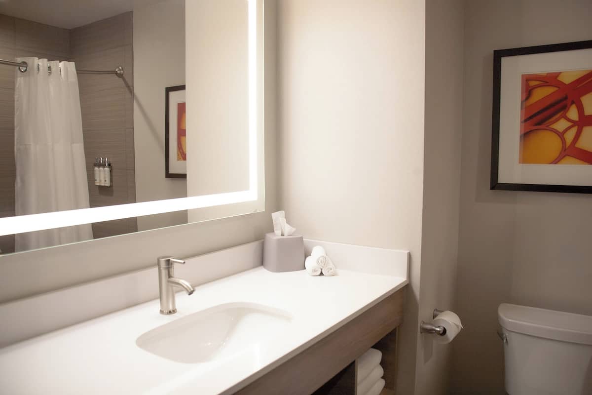 In-room safe, desk, blackout curtains, iron/ironing board