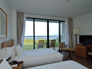 슈피리어 트윈룸, 바다 전망 | 객실 내 금고, 책상, 암막 커튼, 무료 WiFi