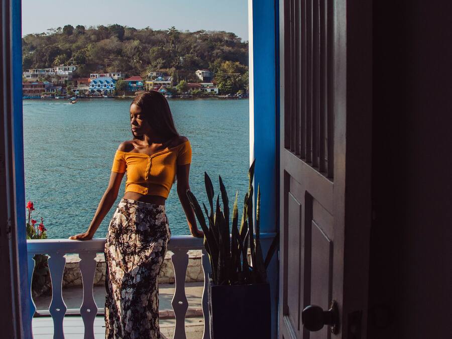 Uitzicht vanuit accommodatie