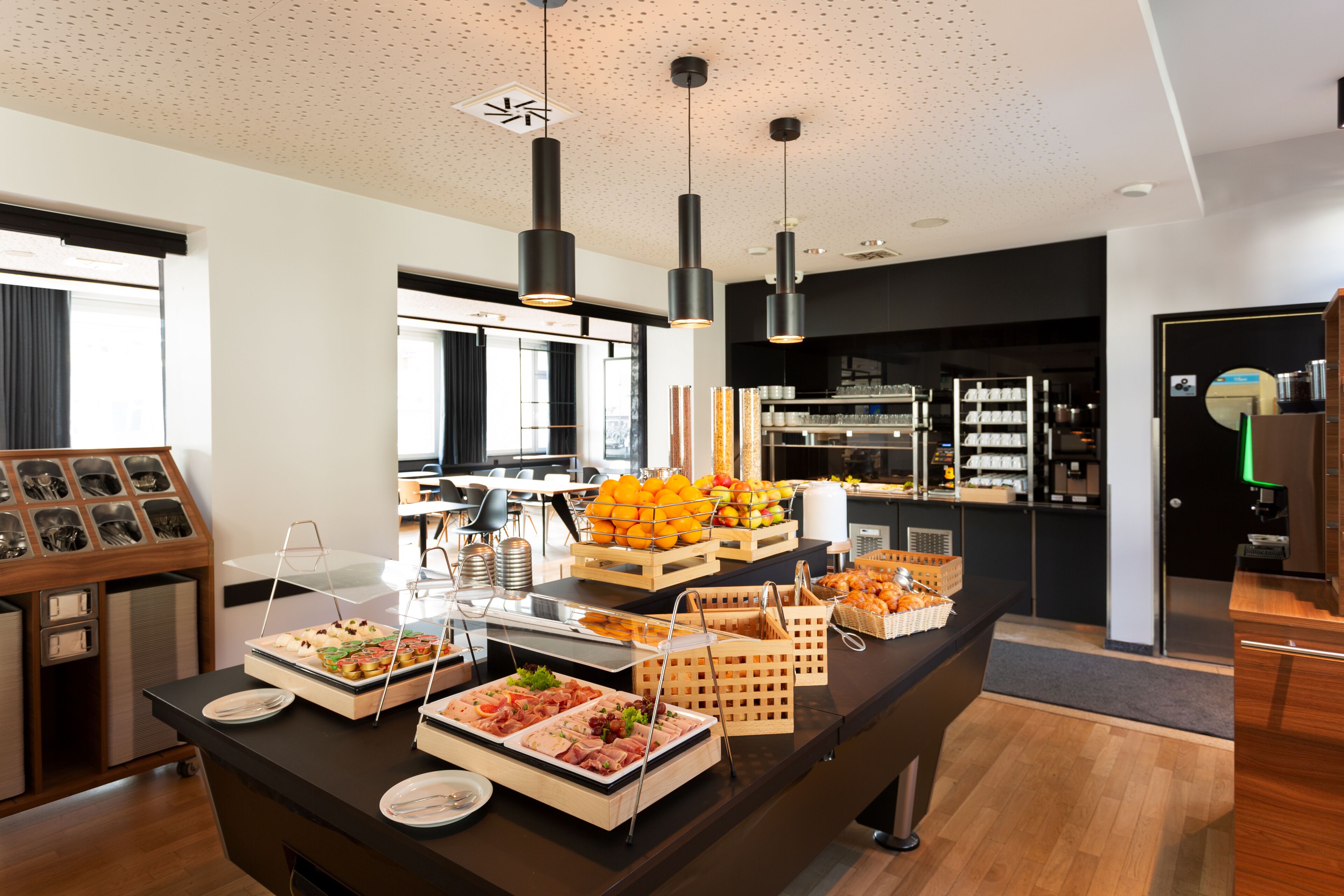 daily buffet breakfast (eur 14.90 per person)