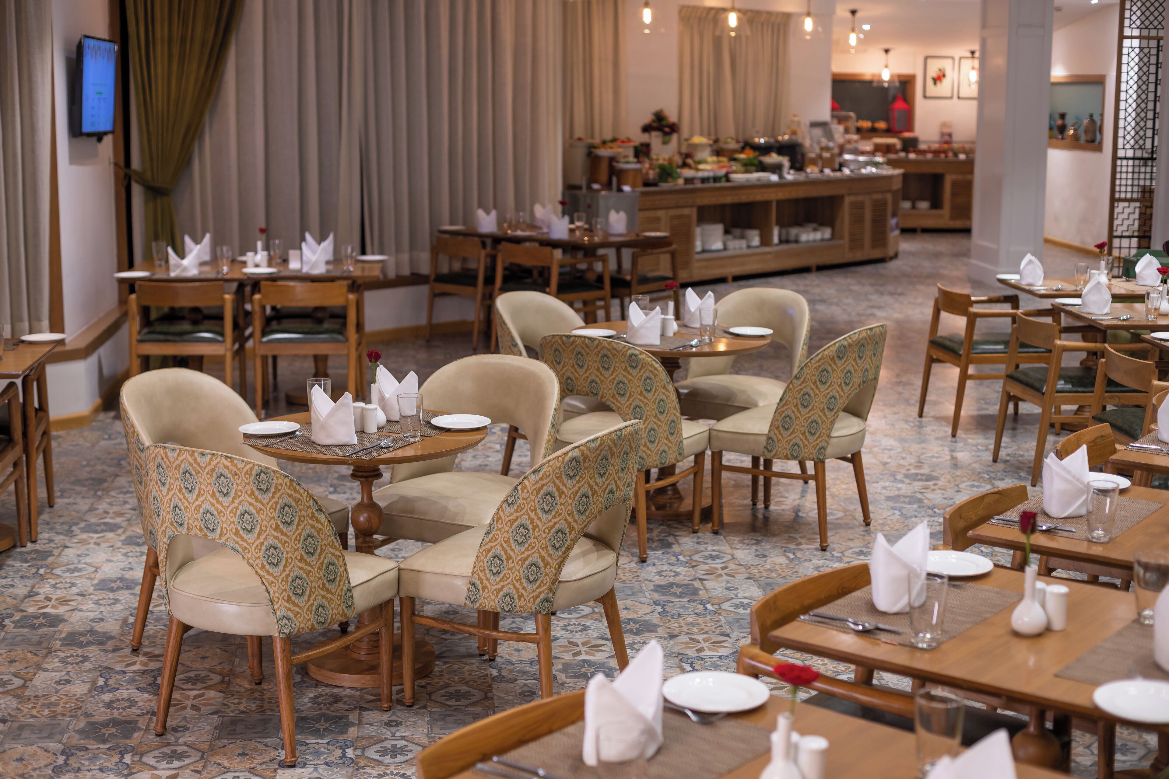 Petit déjeuner buffet (800 INR par personne)