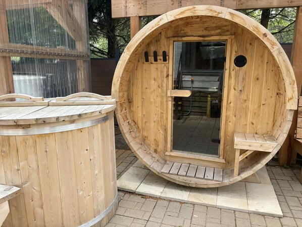 Sauna, steam room, Turkish bath, body treatments, mud baths - Hôtel Spa Excelsior (Sainte-Adele)