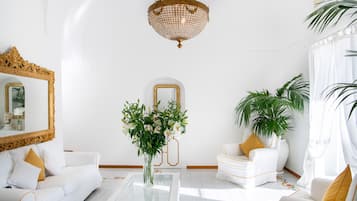 Suite, 1 King Bed, Terrace, Sea View | Down comforters, minibar, in-room safe, desk