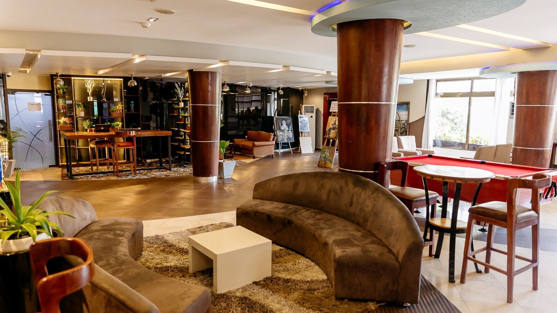 Lobby sitting area