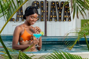 Indoor pool, outdoor pool