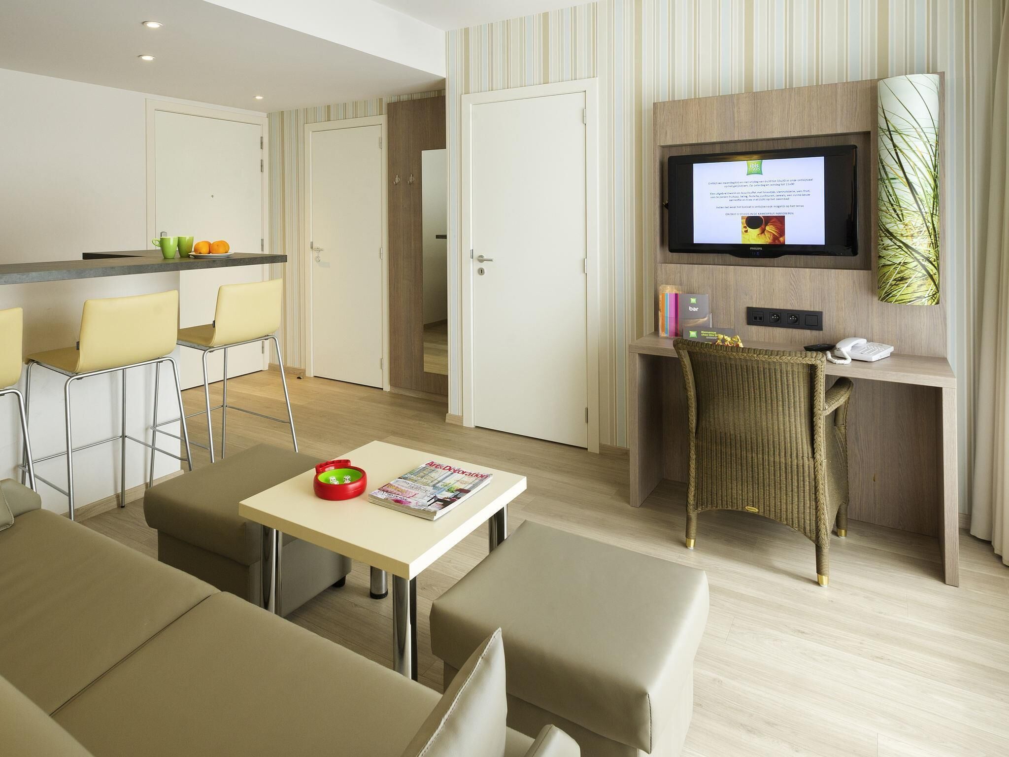 Family Suite, Balcony | In-room safe, desk, laptop workspace, blackout drapes