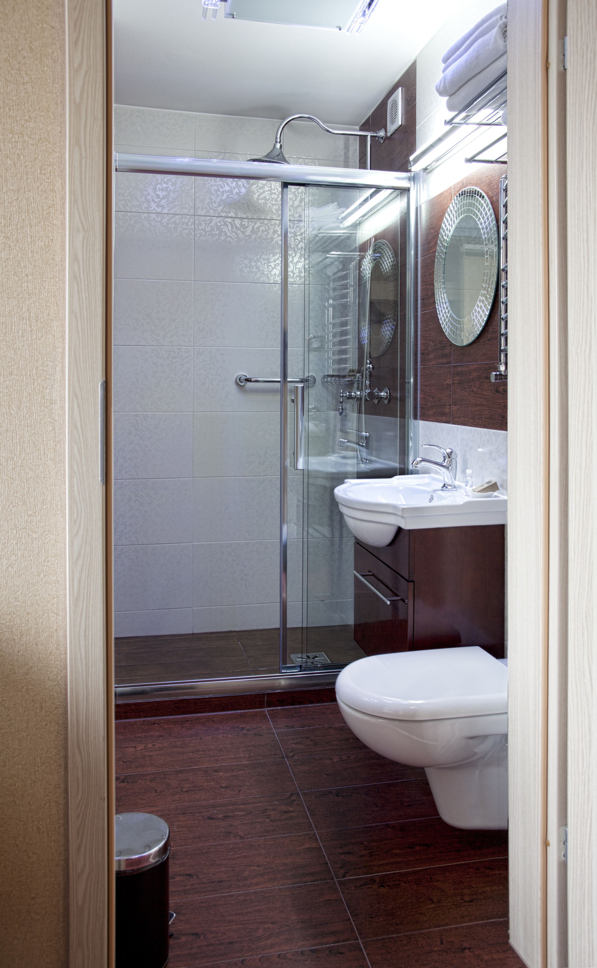 free toiletries, hair dryer, towels