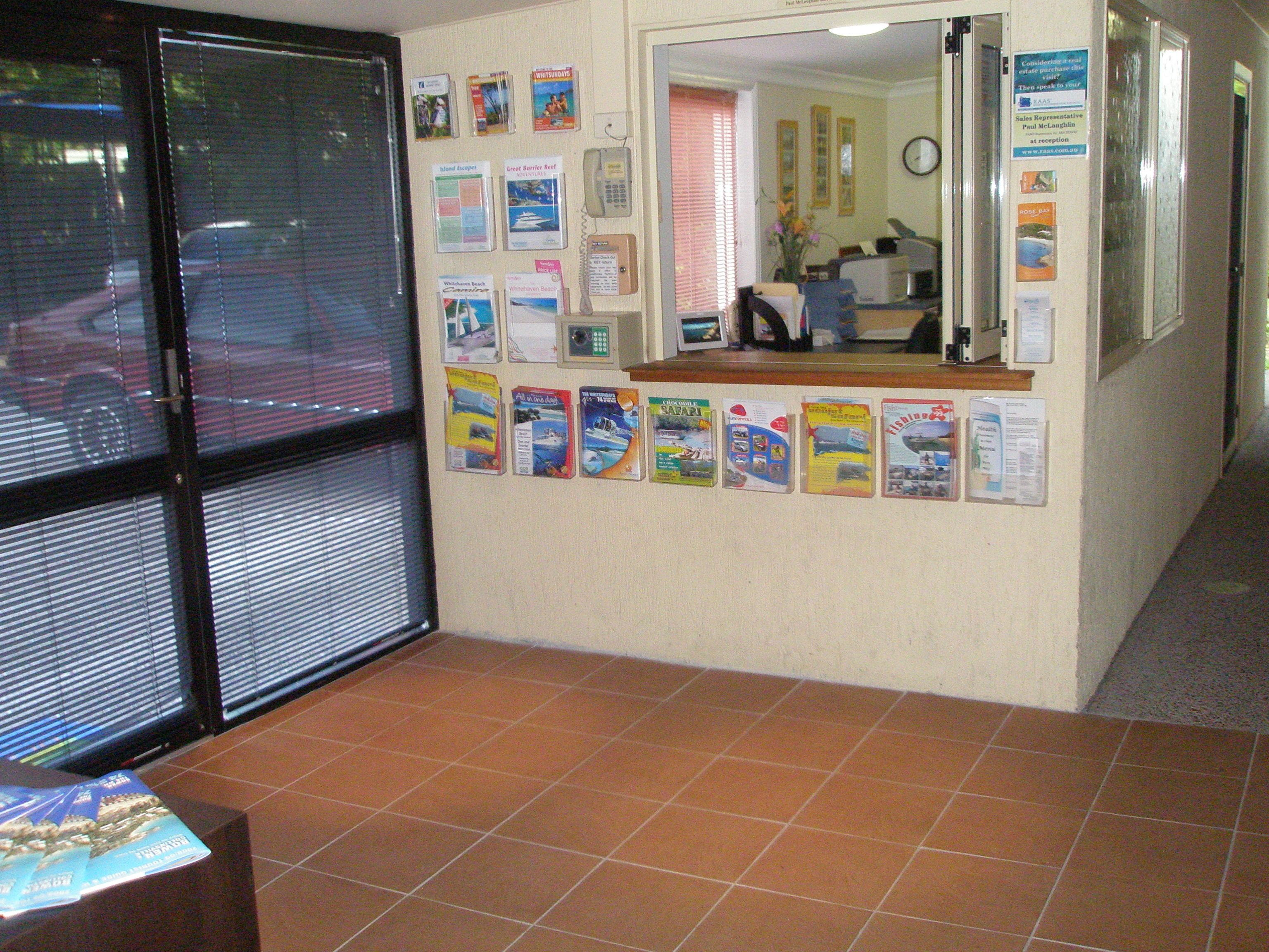 check-in/check-out kiosk