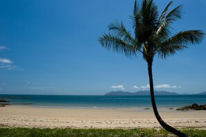 Pet Friendly - Two Bedroom Beachfront Apartment with Yard | Pillowtop beds, individually decorated, individually furnished, desk - Rose Bay Resort (Bowen)