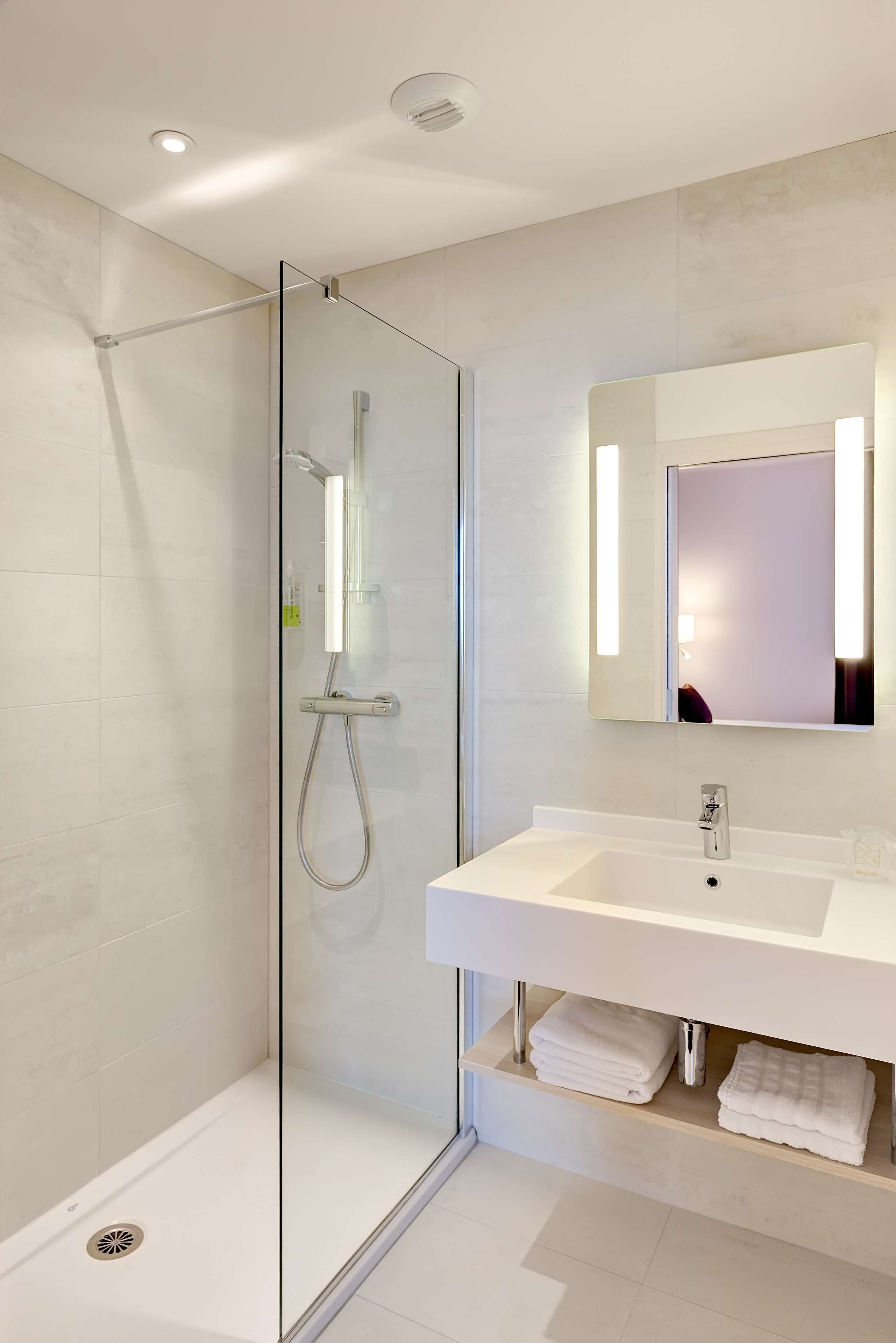 free toiletries, hair dryer, towels