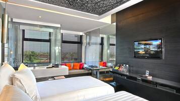 Premium bedding, pillowtop beds, minibar, in-room safe