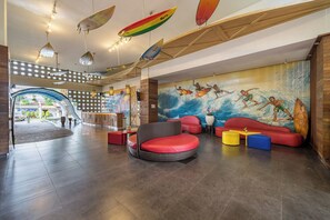 Sittområde i lobbyn