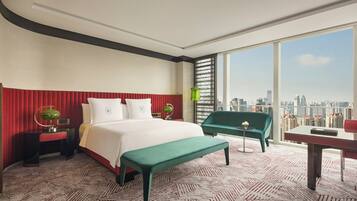 Literie de qualité supérieure, couette en duvet d'oie, minibar