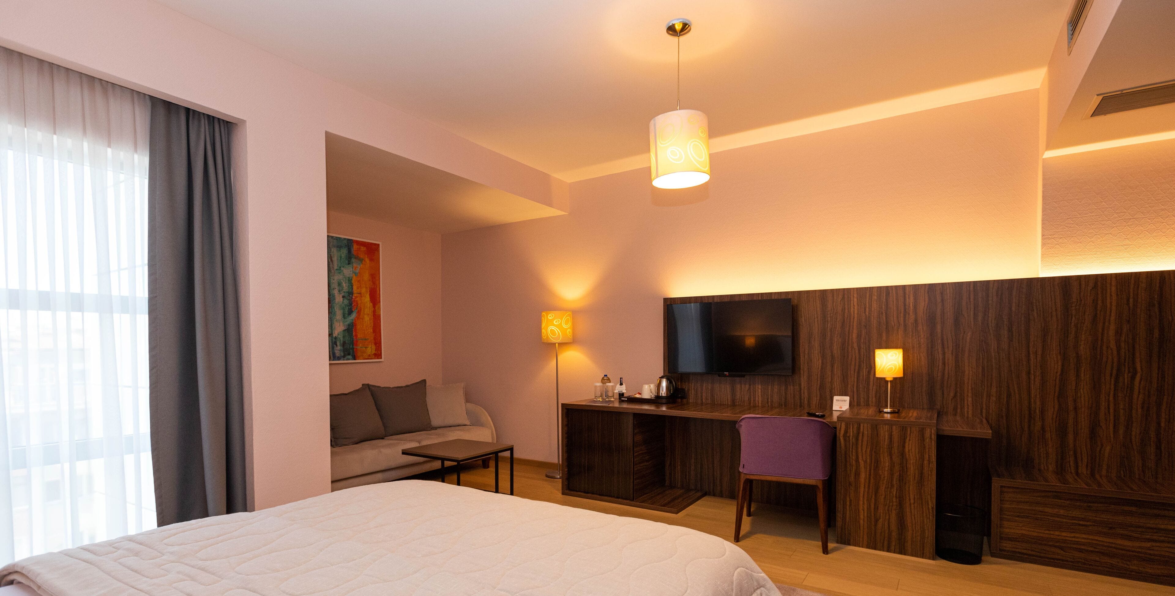 deluxe single room, 1 double bed | minibar, in-room safe, desk, soundproofing