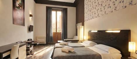 Suite, Balcony (for 2 People) | Minibar, in-room safe, desk, blackout drapes