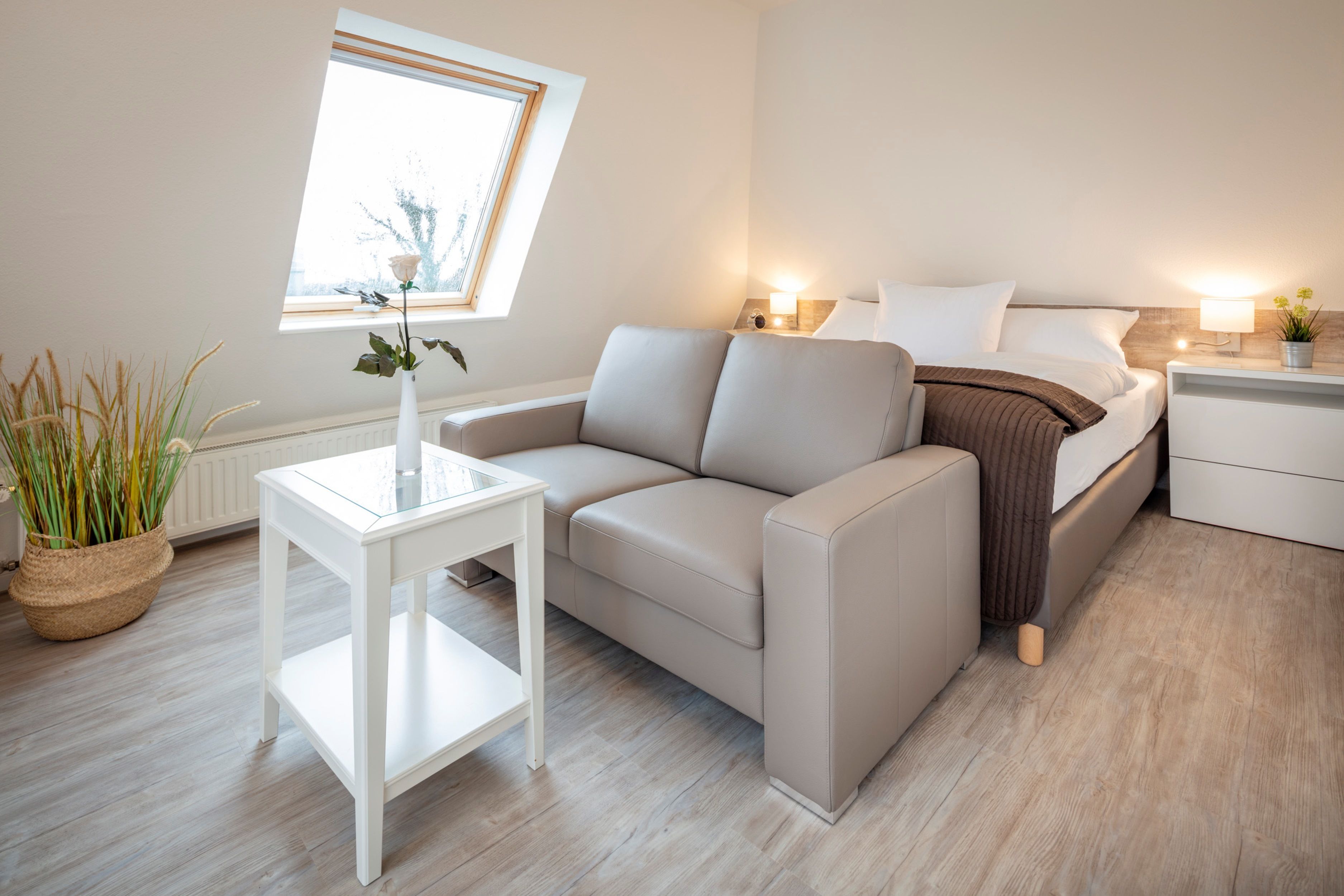 2 bedrooms, hypo-allergenic bedding, down duvets, in-room safe