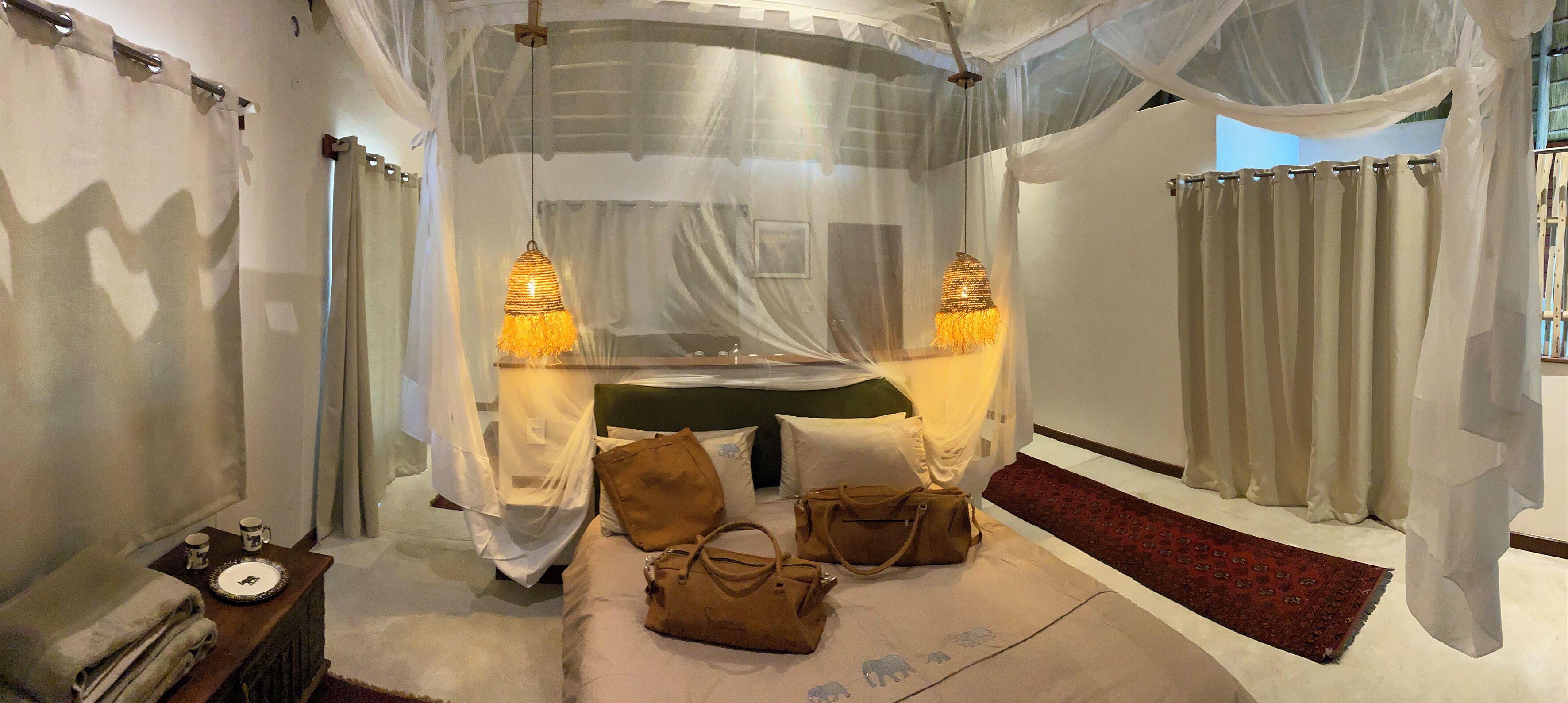 家庭客房 | 獨特裝潢、布置獨特、免費有線上網、床單