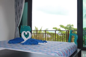 King Suite with Sea View  | Caja de seguridad en la habitación, cunas, camas extra y wifi gratis 