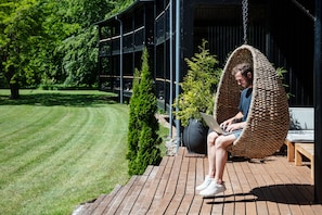 Business-Doppel- oder -Zweibettzimmer | Terrasse/Patio