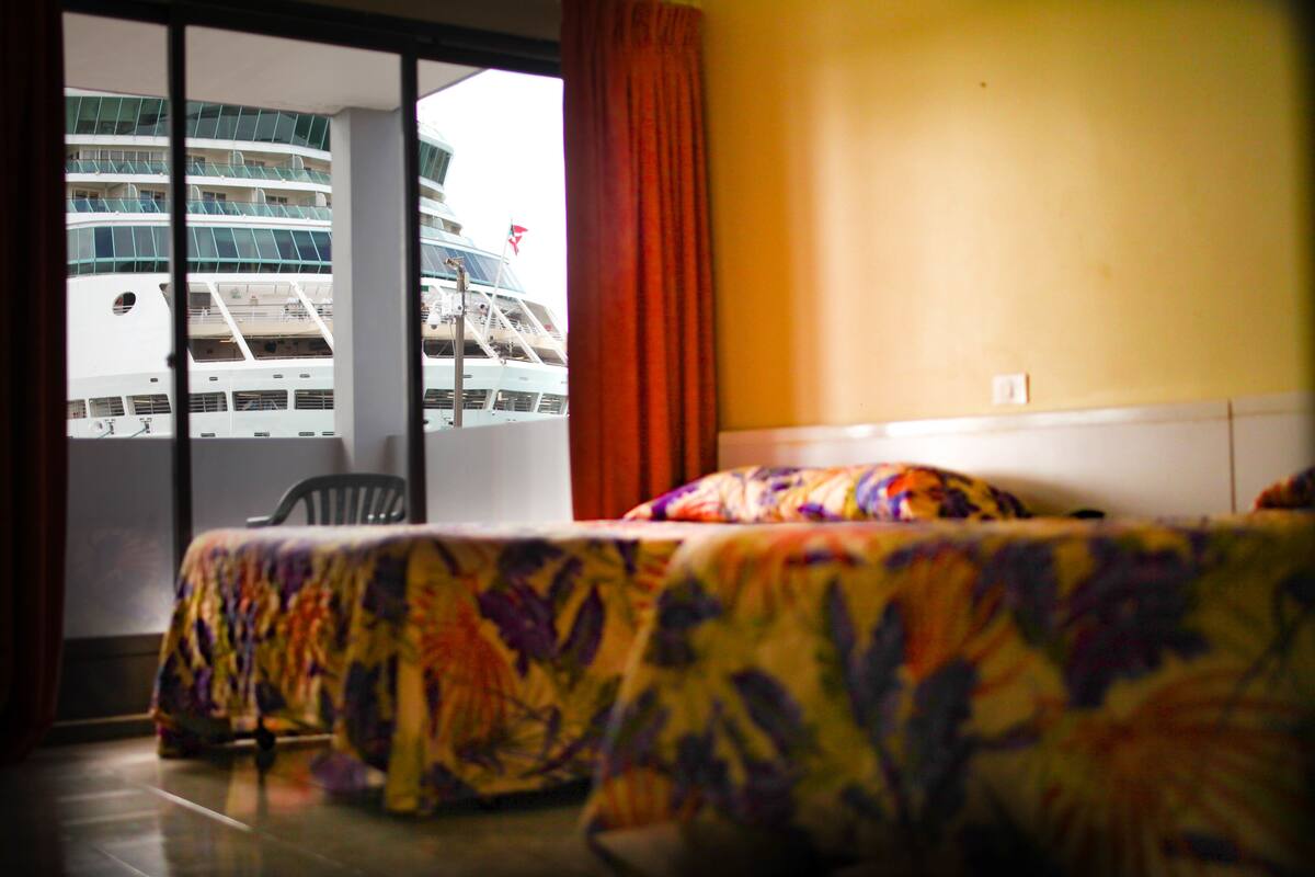 standard room, 2 double beds | balcony