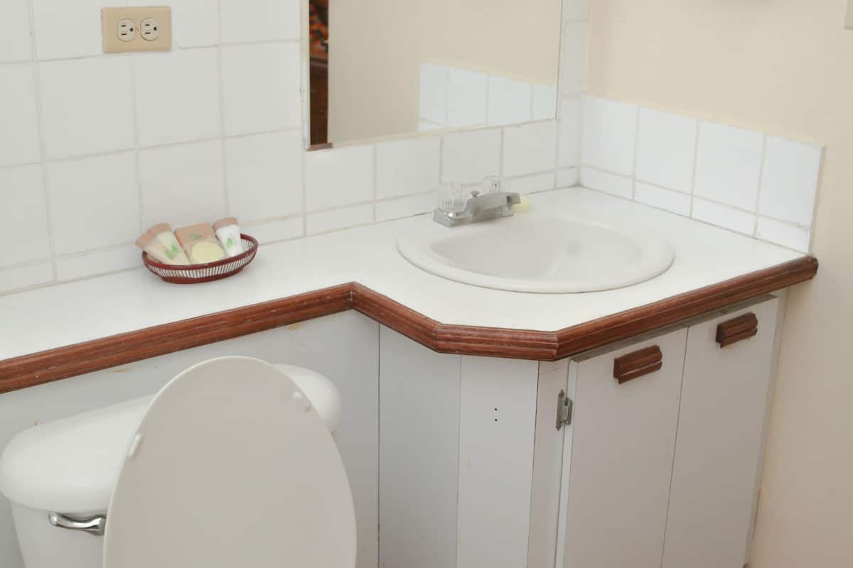 executive king, 1 king bed | bathroom | shower, free toiletries, towels