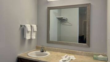 Free toiletries, hair dryer, towels