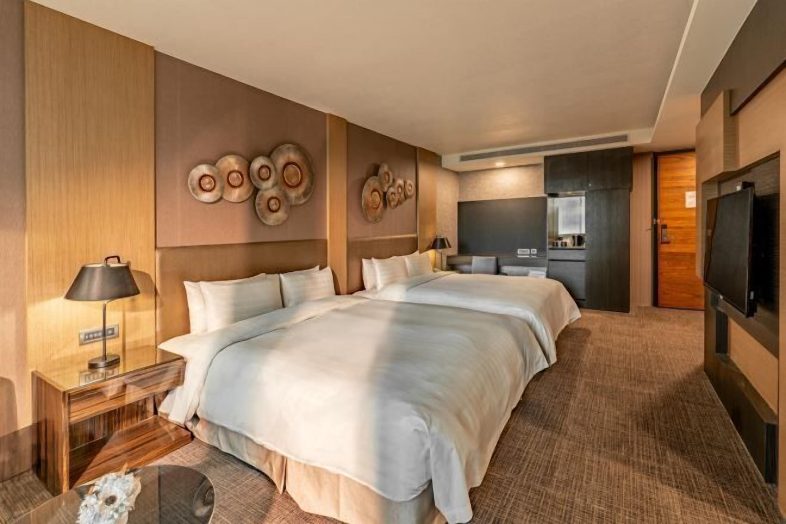 Ropa de cama de alta calidad, edredón y minibar 