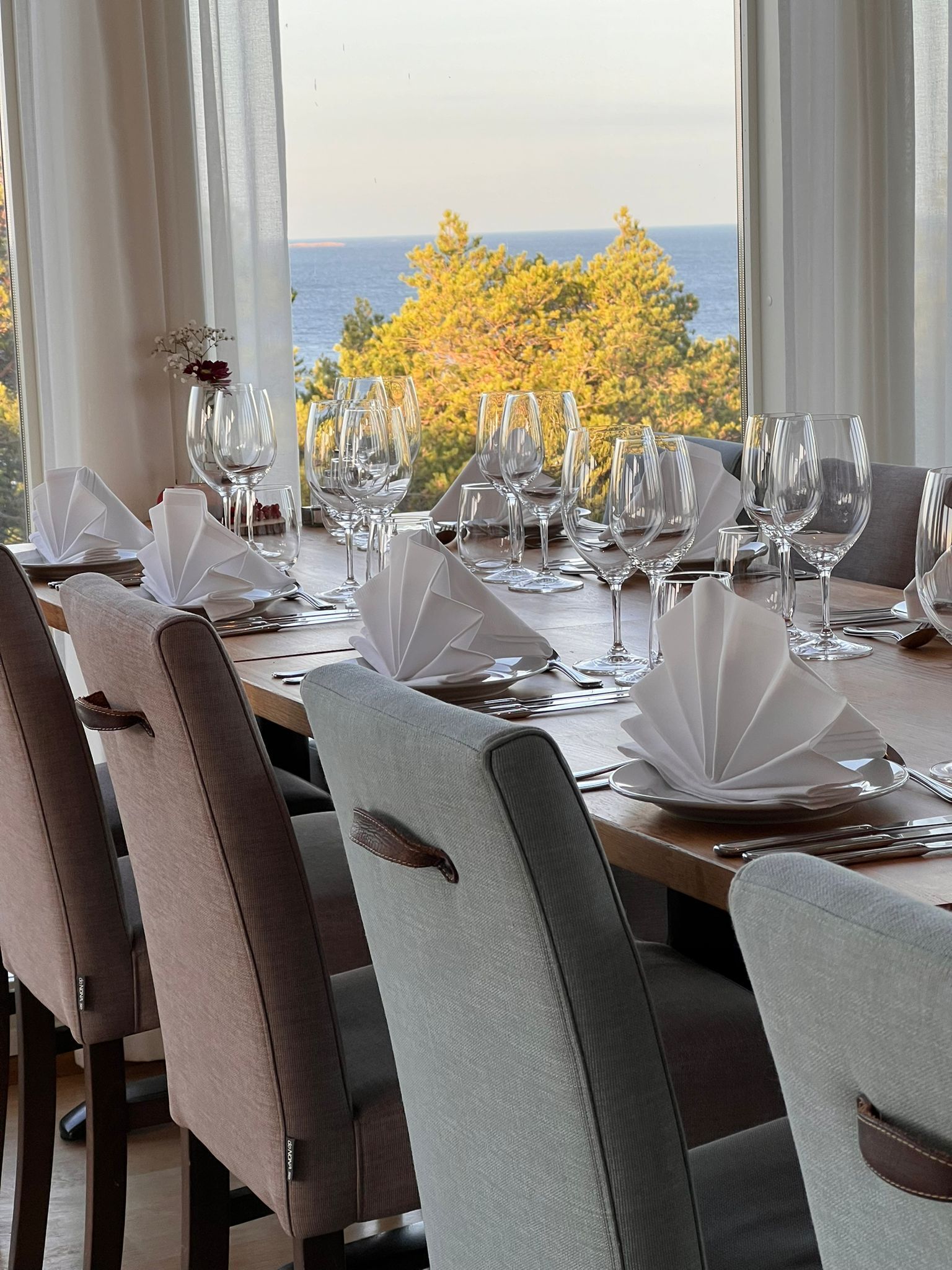 breakfast, lunch, dinner served; scandinavian cuisine, sea views