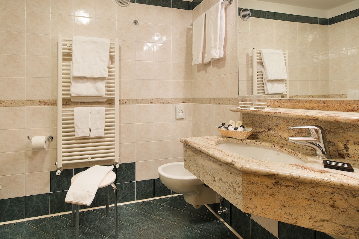 Kamar Klasik, 1 Tempat Tidur Queen, balkon | Kamar mandi | Shower, perlengkapan mandi gratis, pengering rambut, dan jubah mandi