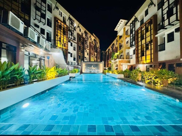 2 outdoor pools, open 9:00 AM to 8:00 PM, pool umbrellas, sun loungers - La Carmela De Boracay Resort Hotel (Boracay Island)