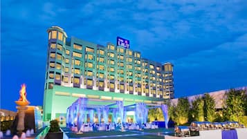 Front of property – evening/night