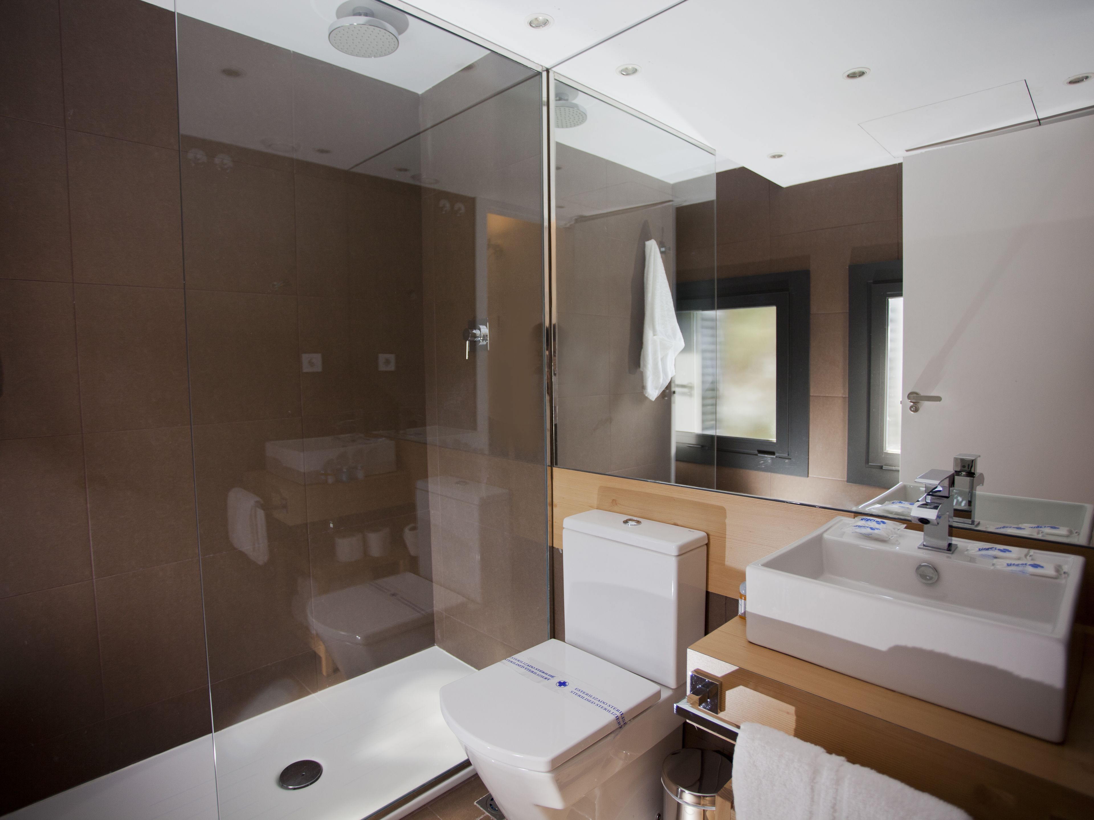 free toiletries, hair dryer, towels