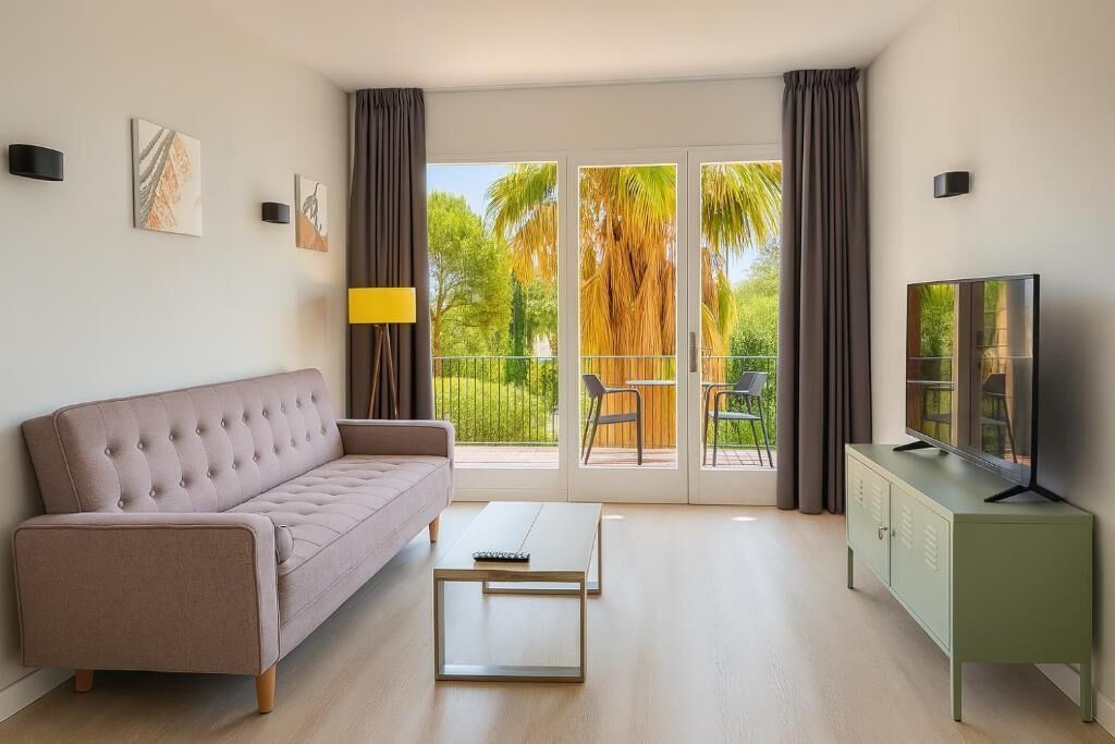 Family Room, 2 Bedrooms, Terrace | Living area | Flat-screen TV