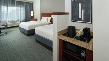 Hypo-allergenic bedding, in-room safe, desk, laptop workspace