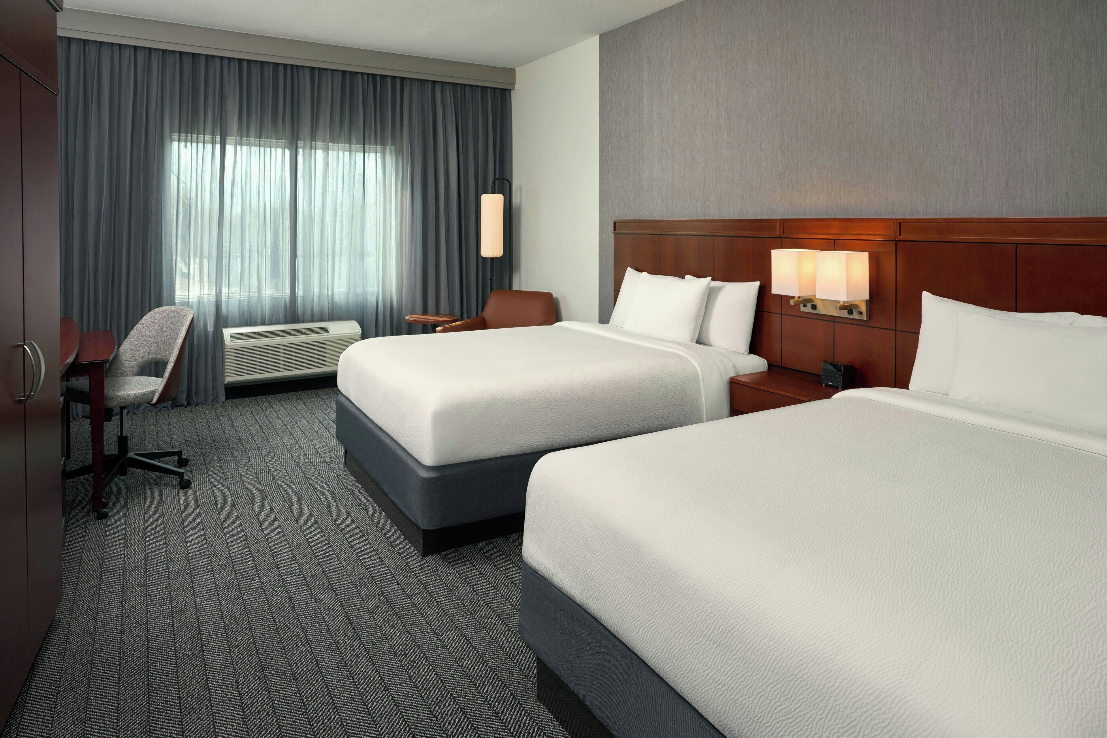 Room, 2 Queen Beds | Hypo-allergenic bedding, in-room safe, desk, laptop workspace