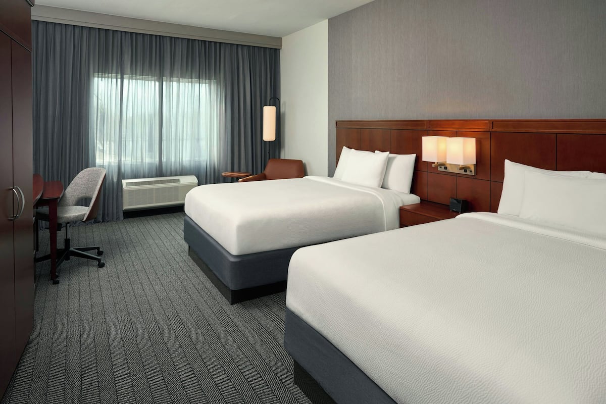 Room, 2 Queen Beds | Hypo-allergenic bedding, in-room safe, desk, laptop workspace