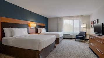 Studio, 2 Queen Beds | 1 bedroom, premium bedding, desk, iron/ironing board