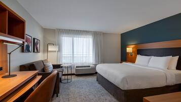 Ropa de cama de alta calidad y escritorio