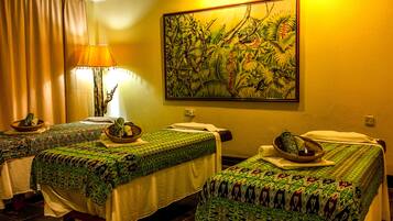Body treatments, aromatherapy, body scrubs, facials