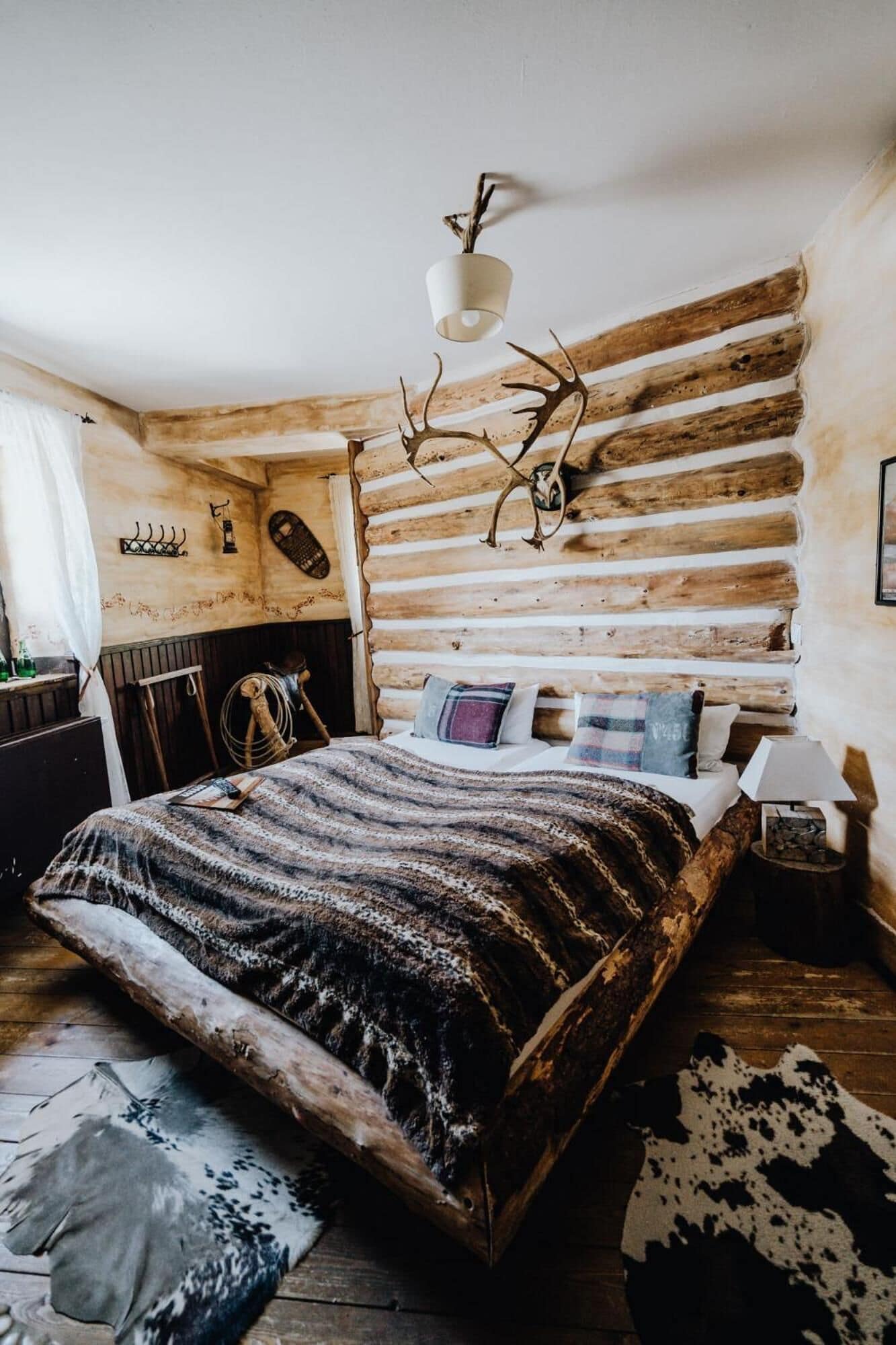 Room (Jim Beam Log Cabin) | Down comforters, individually furnished, free WiFi