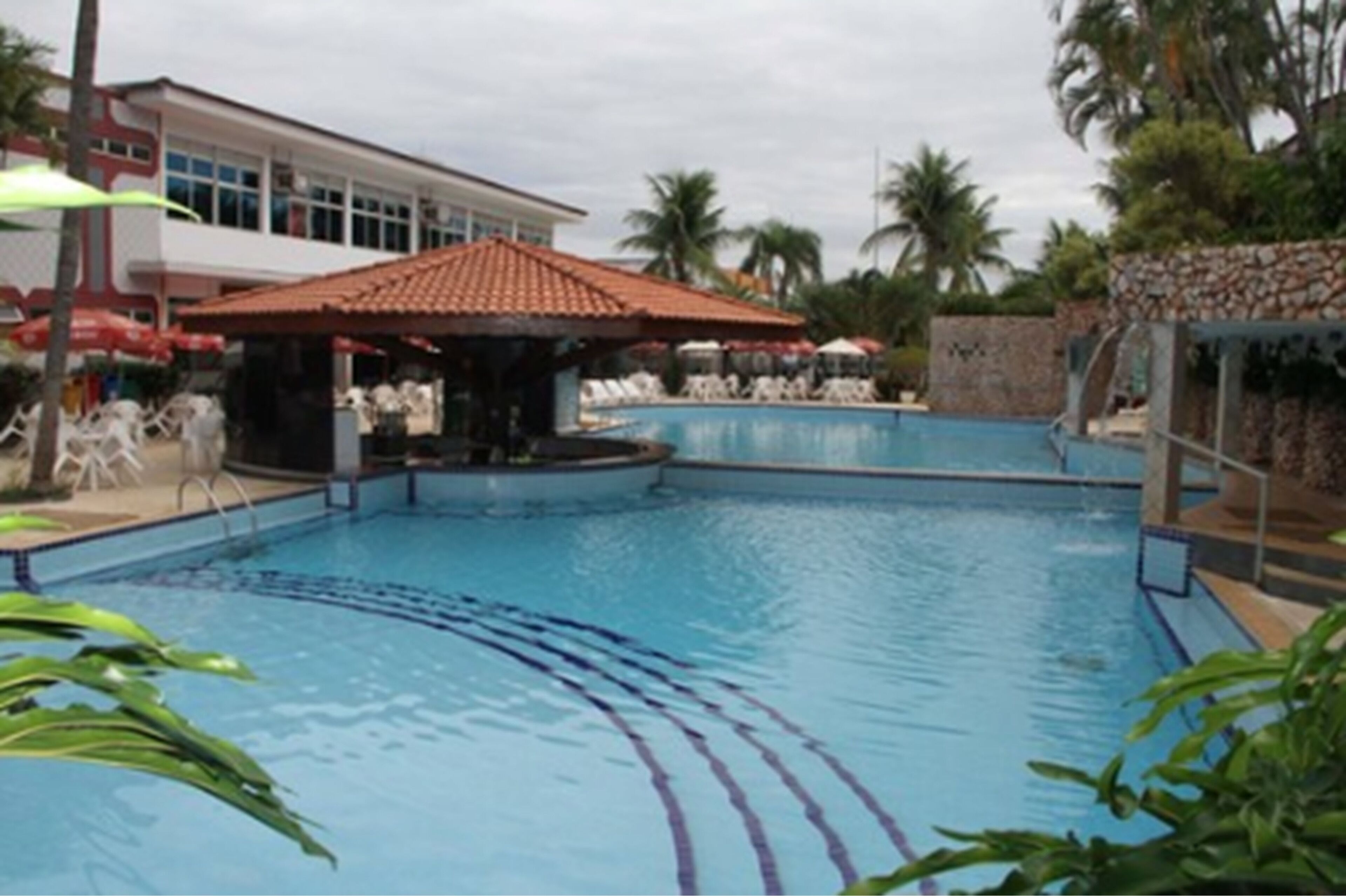 2 outdoor pools, pool umbrellas, pool loungers