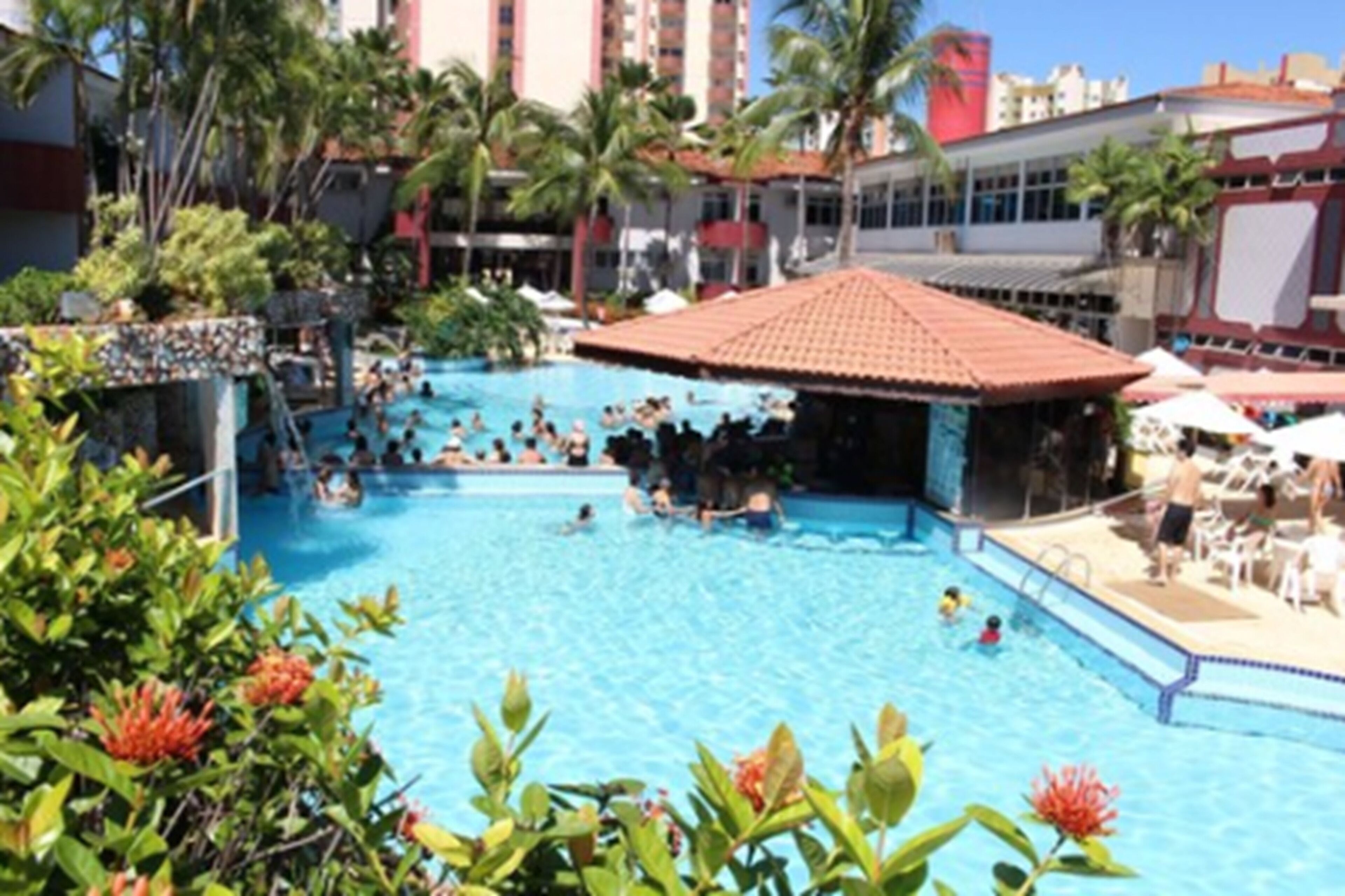 2 outdoor pools, pool umbrellas, pool loungers