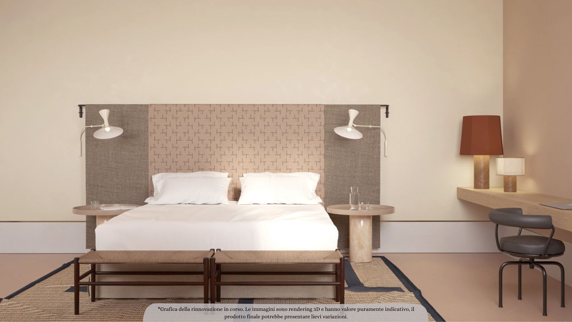 Ropa de cama de alta calidad y minibar 