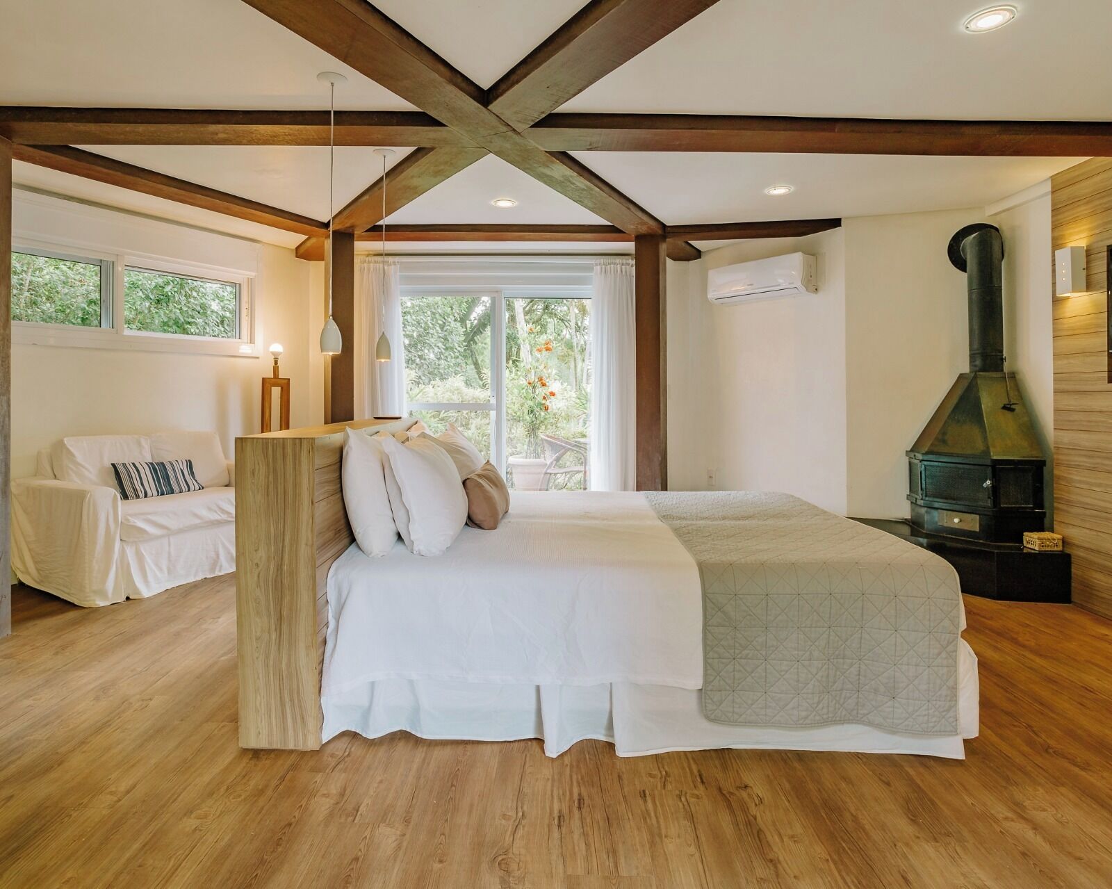 Deluxe Triple Room, Patio, Garden View | In-room safe, individually decorated, individually furnished, free WiFi