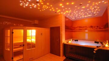 Body treatments, body scrubs, facials, manicures and pedicures, massages